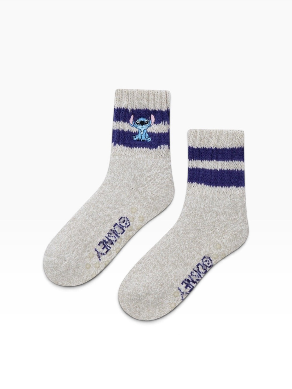 NWT BUNDLE of 2 Officially Licensed Disney Stitch Adults / Teens Slilpper Socks